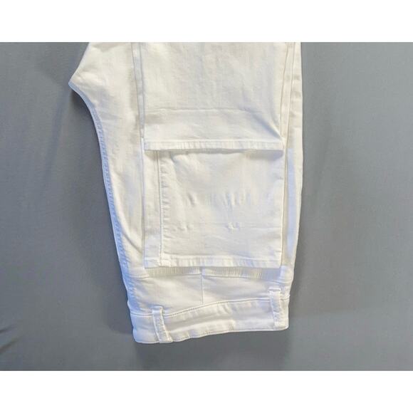 Lucky Brand Emma Crop 5-Pocket Comfort Stretch Denim Jeans. White, Women's 16W. - Picture 3 of 8